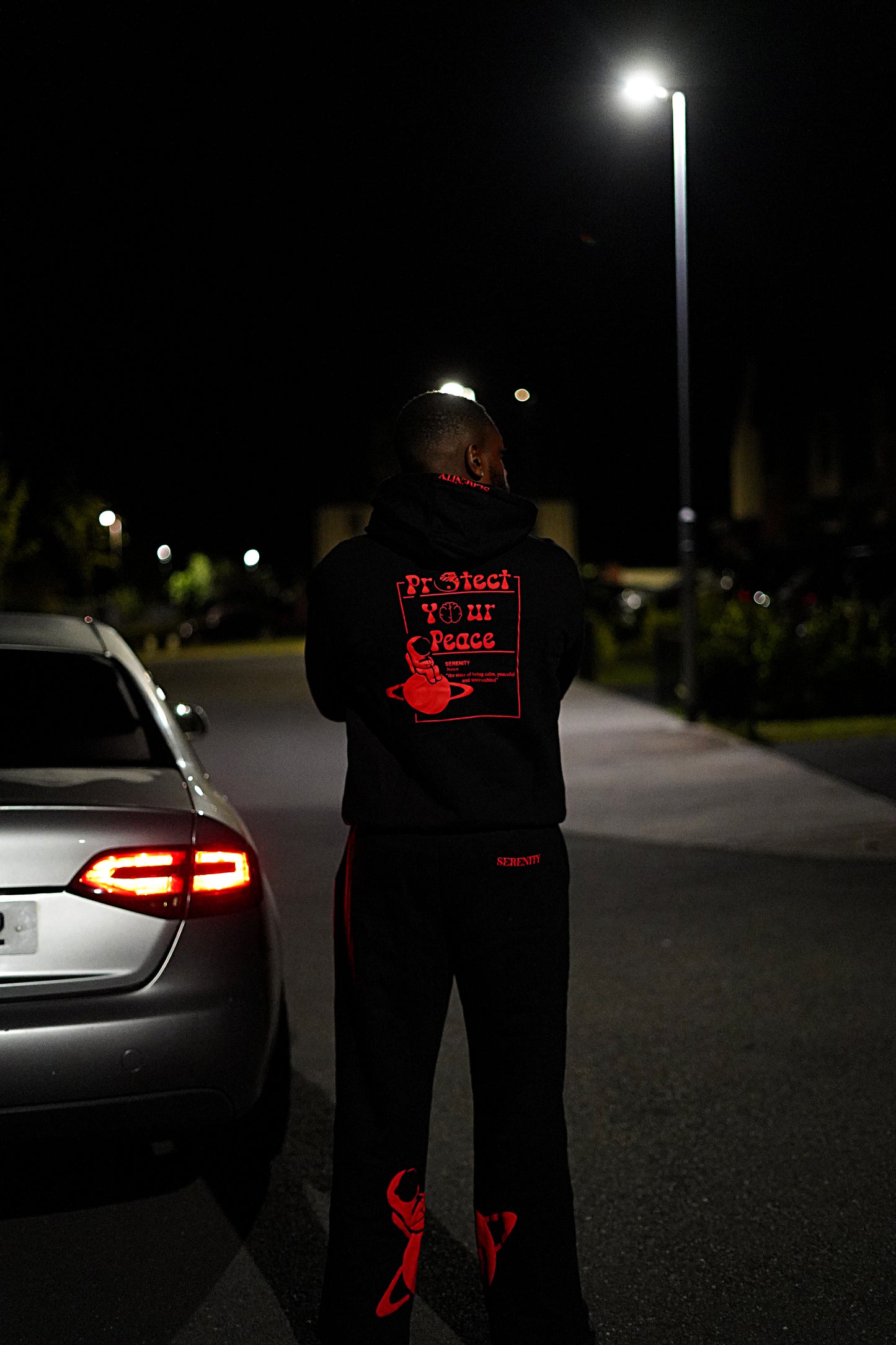 Black & Red Serenity Hoodie