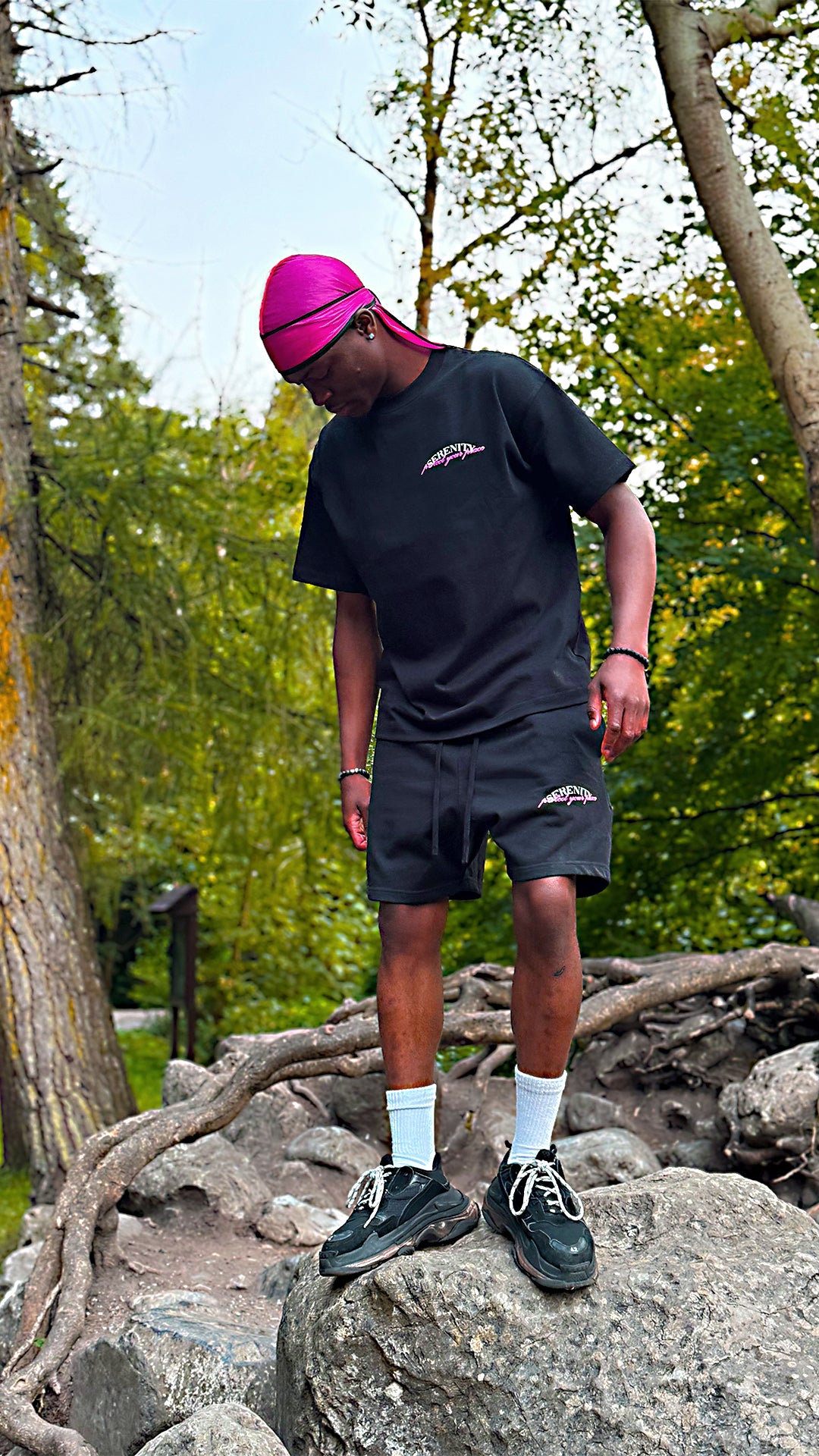 Serenity Black & Pink T-Shirt