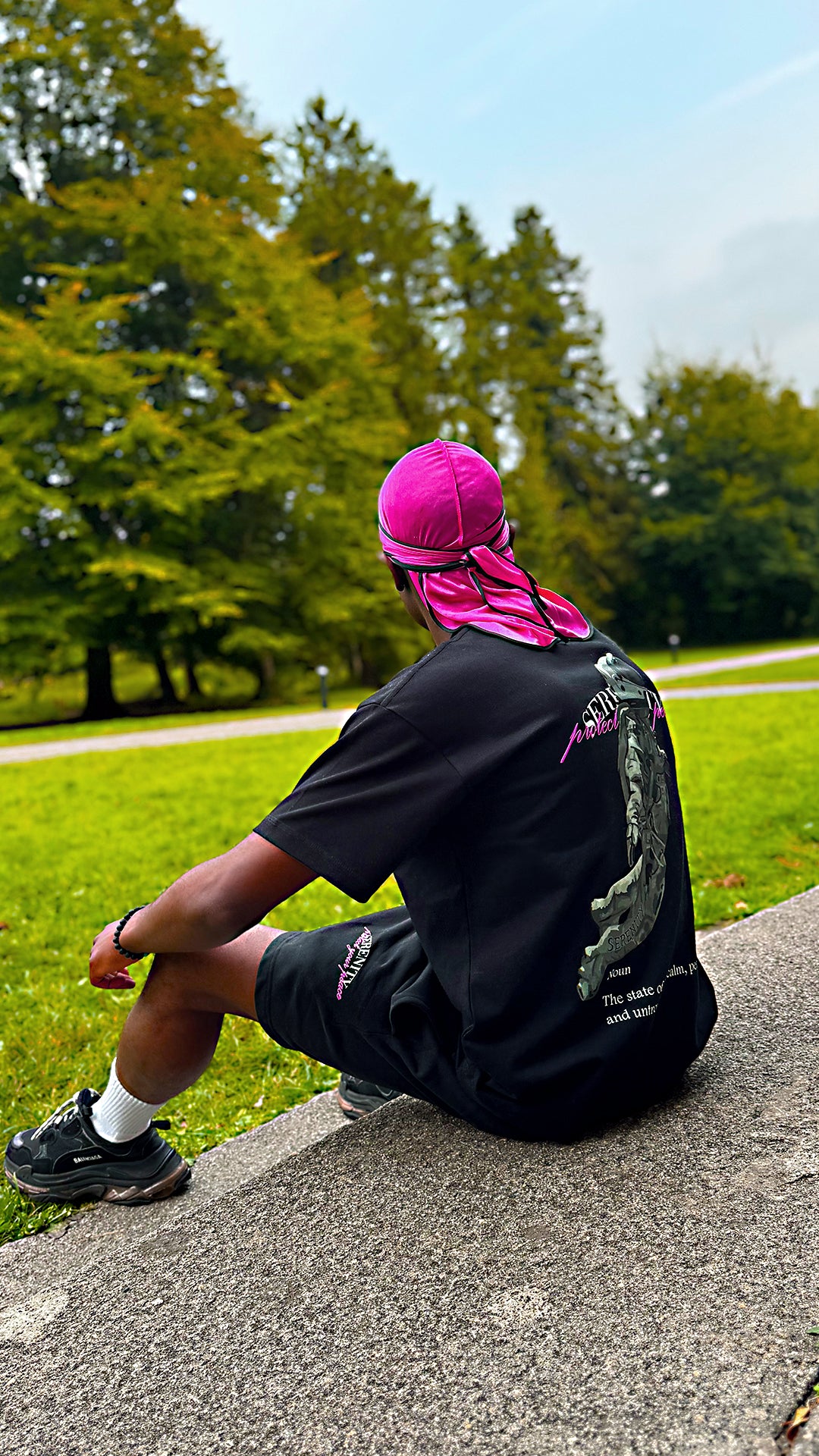 Serenity Black & Pink T-Shirt