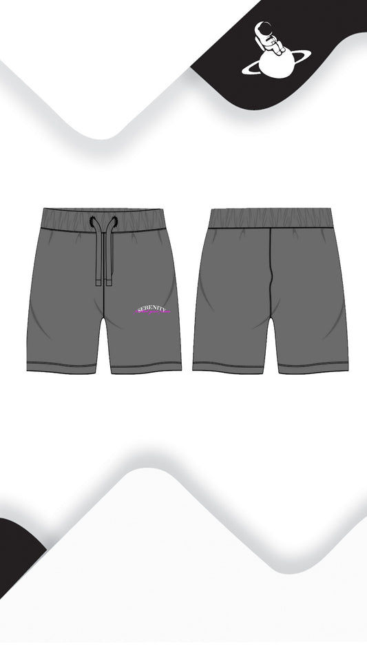 Black & Pink Serenity Shorts